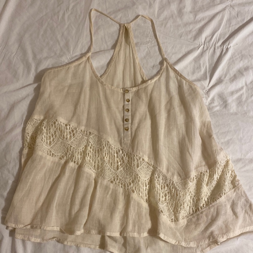 RVCA linen flowy cami